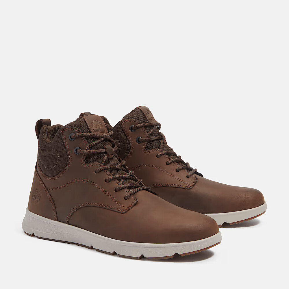 Timberland Parker Street TB0A6BXEW01 Mens Dark Brown Leather Casual Shoes TF9097
